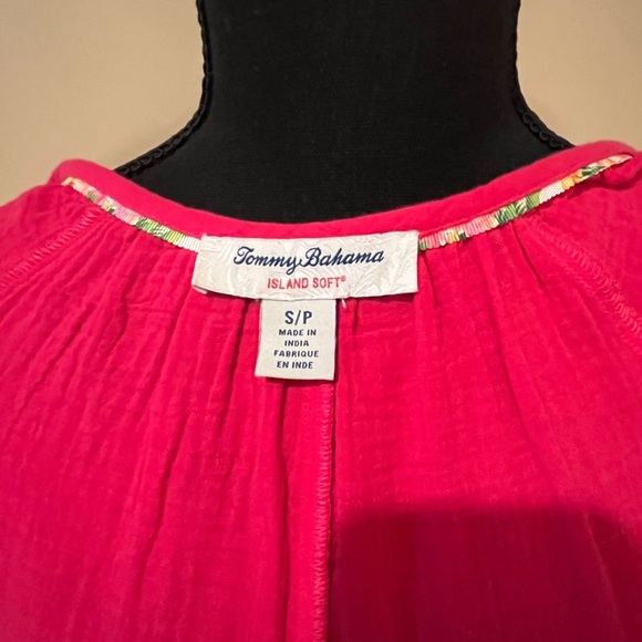 Tommy Bahama Coral Isle Belted Cotton
Jumpsuit, Bright Rose, Small - Picture 4 of 8
